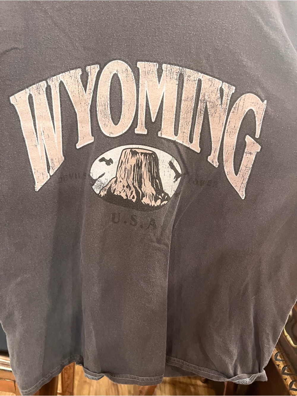 Wyoming Graphic Short Sleeve Tee - Black